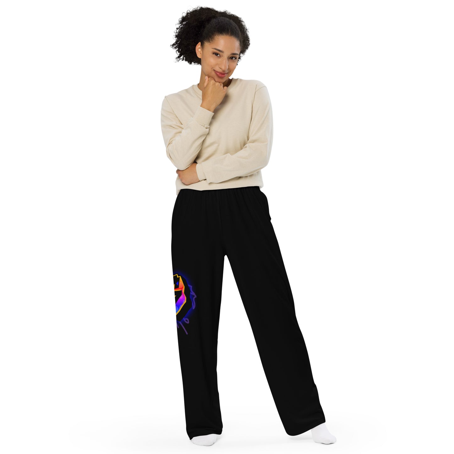 SUPARAINBOWAll-over print unisex wide-leg pants
