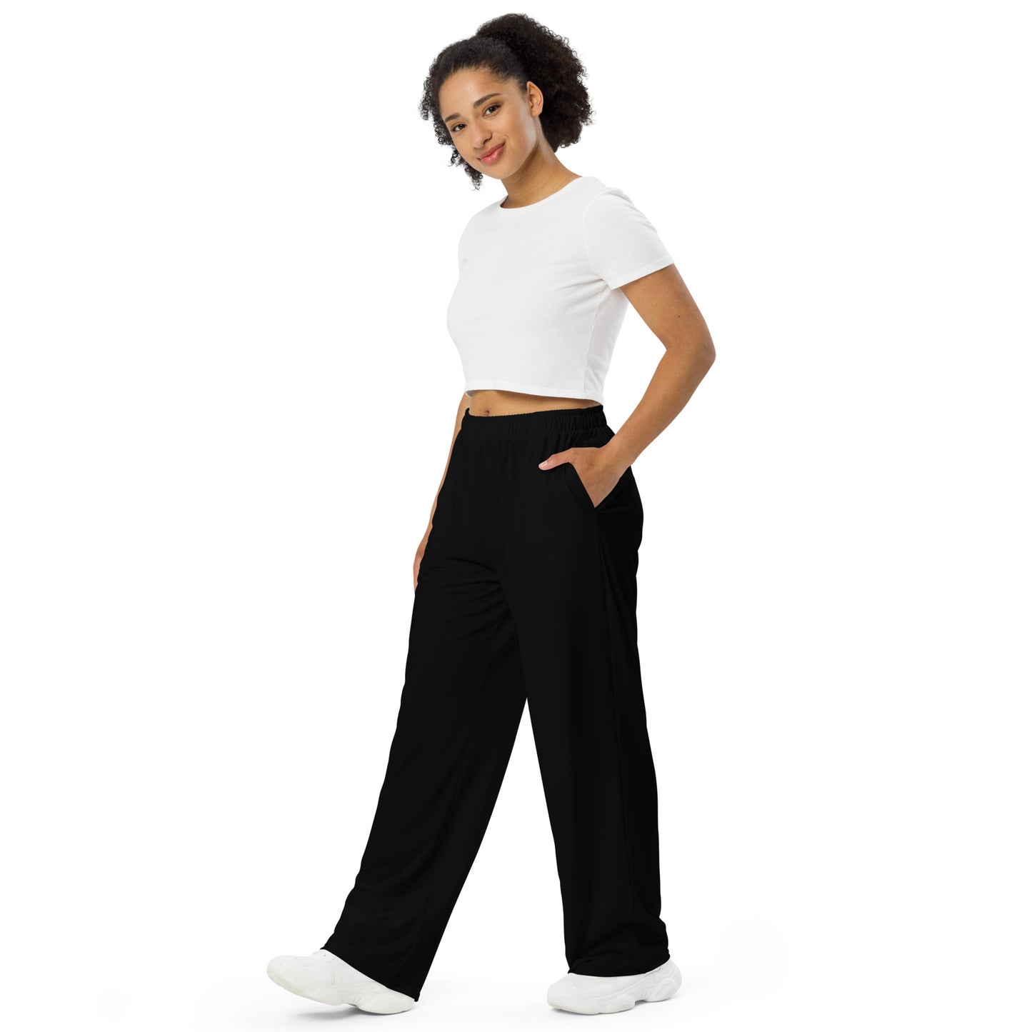 Voyea All-over print unisex wide-leg pants