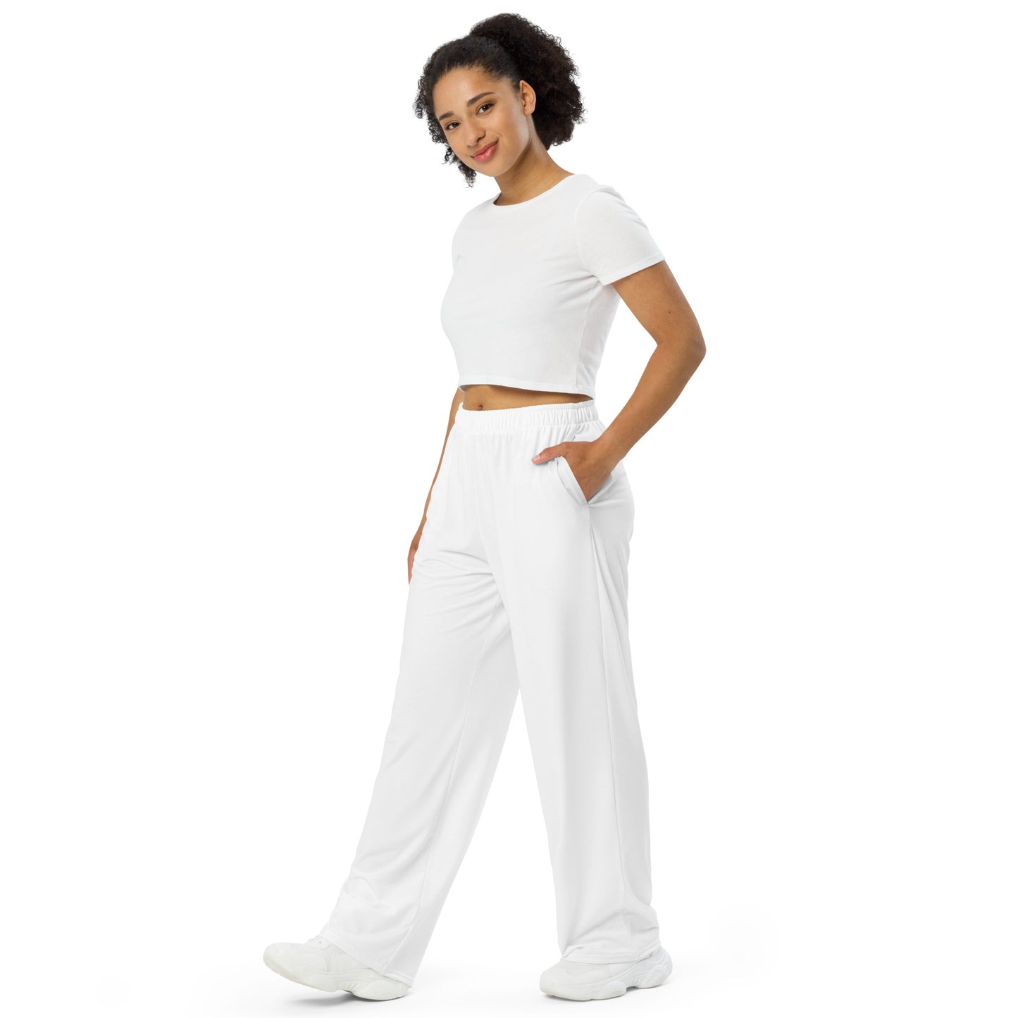 Voyea All-over print unisex wide-leg pants