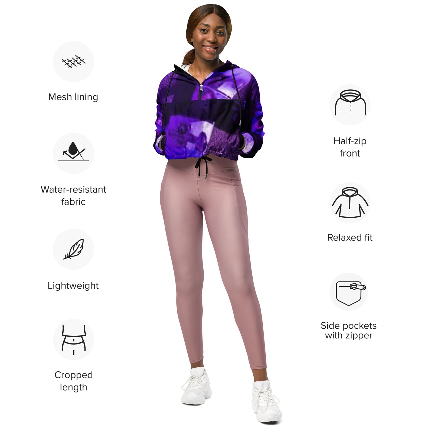 SUPA Women’s cropped windbreaker