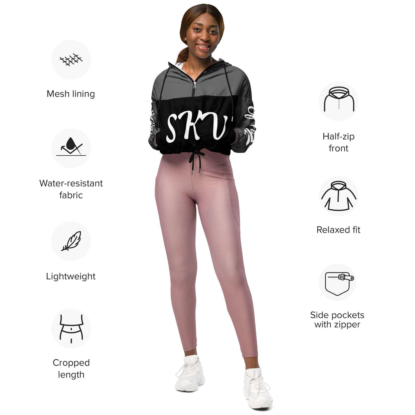 SUPA Women’s cropped windbreaker