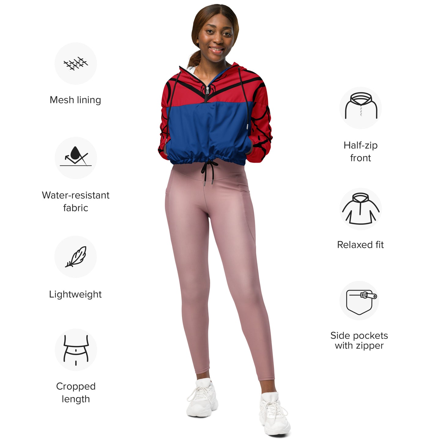 SUPA Women’s cropped windbreaker