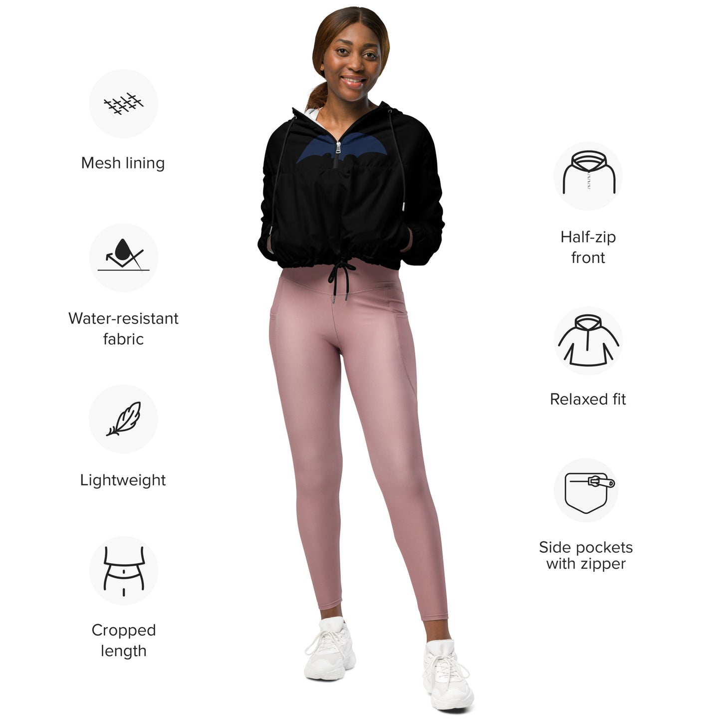 SUPA Women’s cropped windbreaker