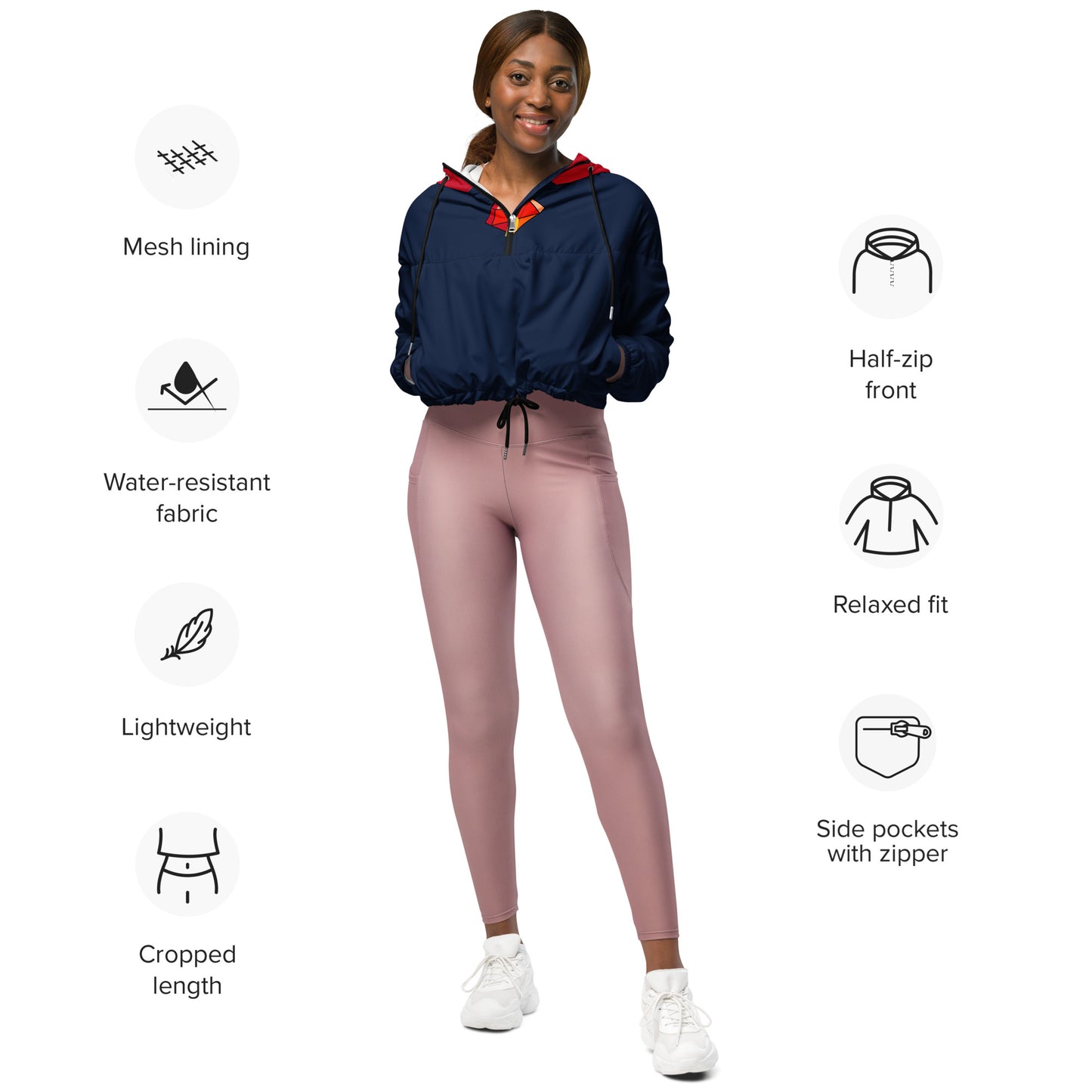 SUPA Women’s cropped windbreaker