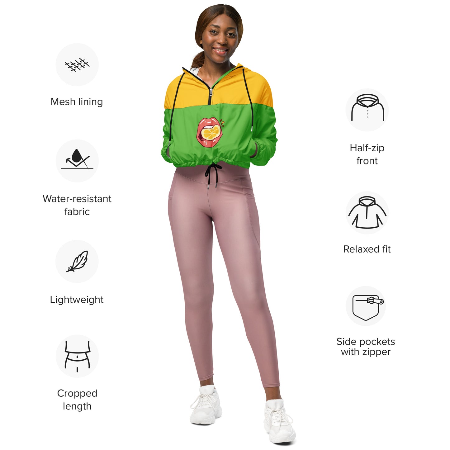 SUPA Women’s cropped windbreaker