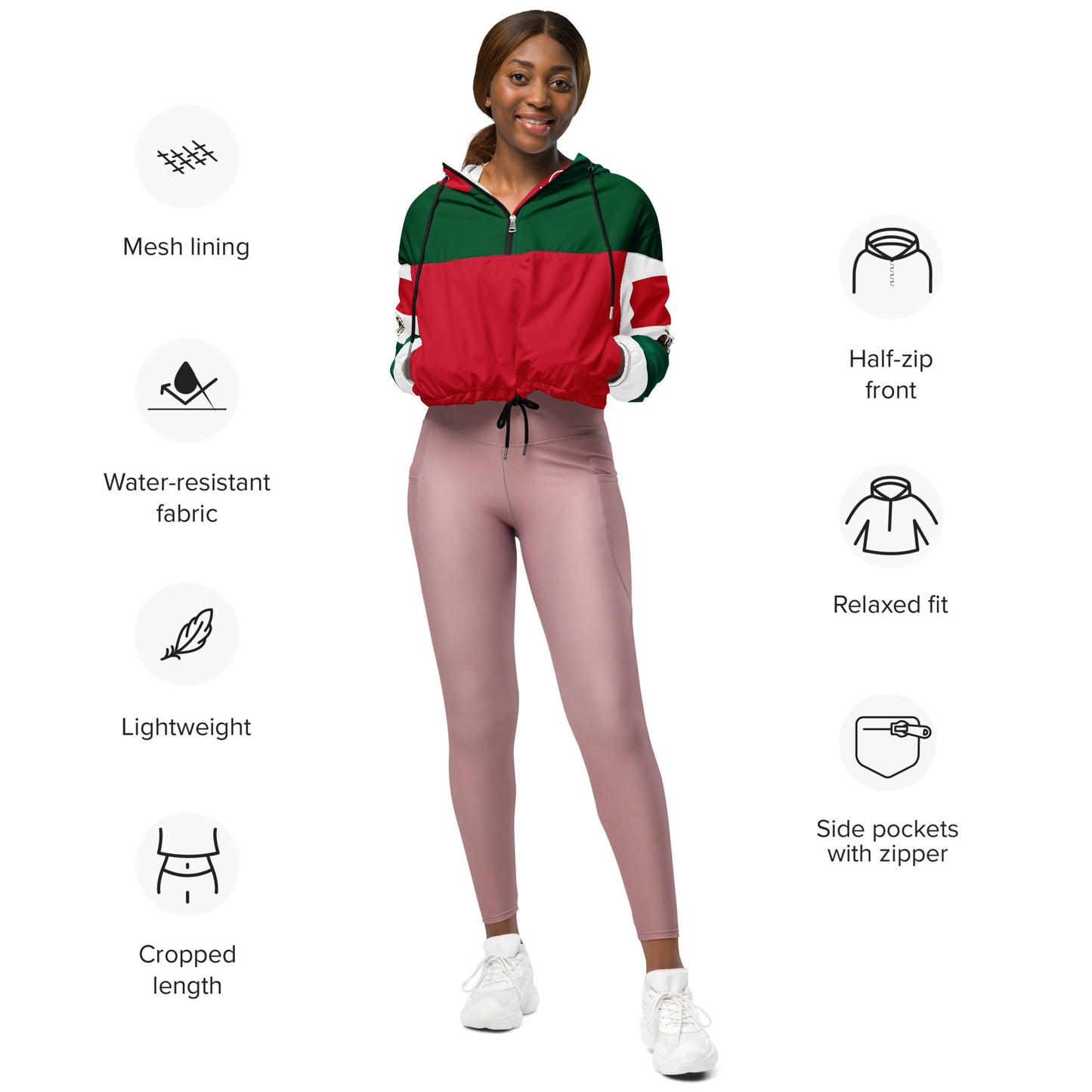 SUPA Women’s cropped windbreaker