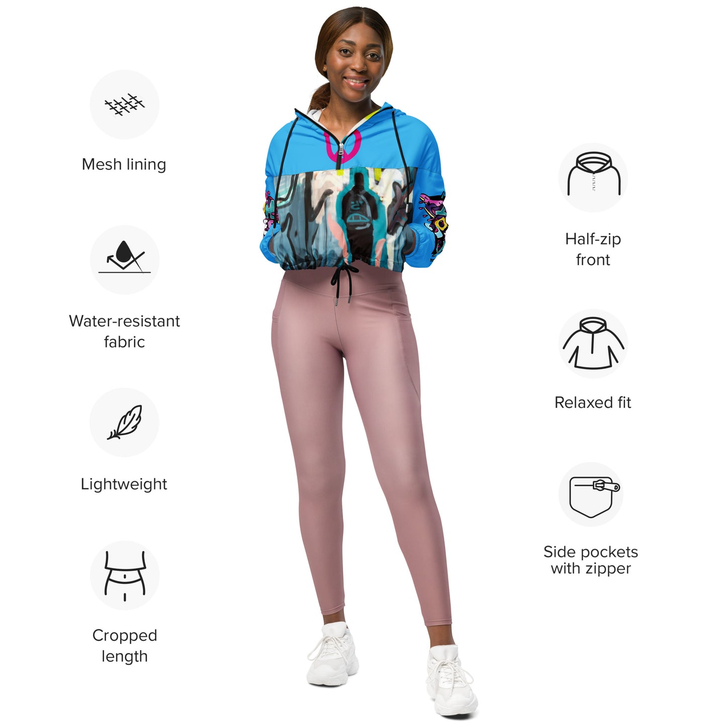 SUPA Women’s cropped windbreaker