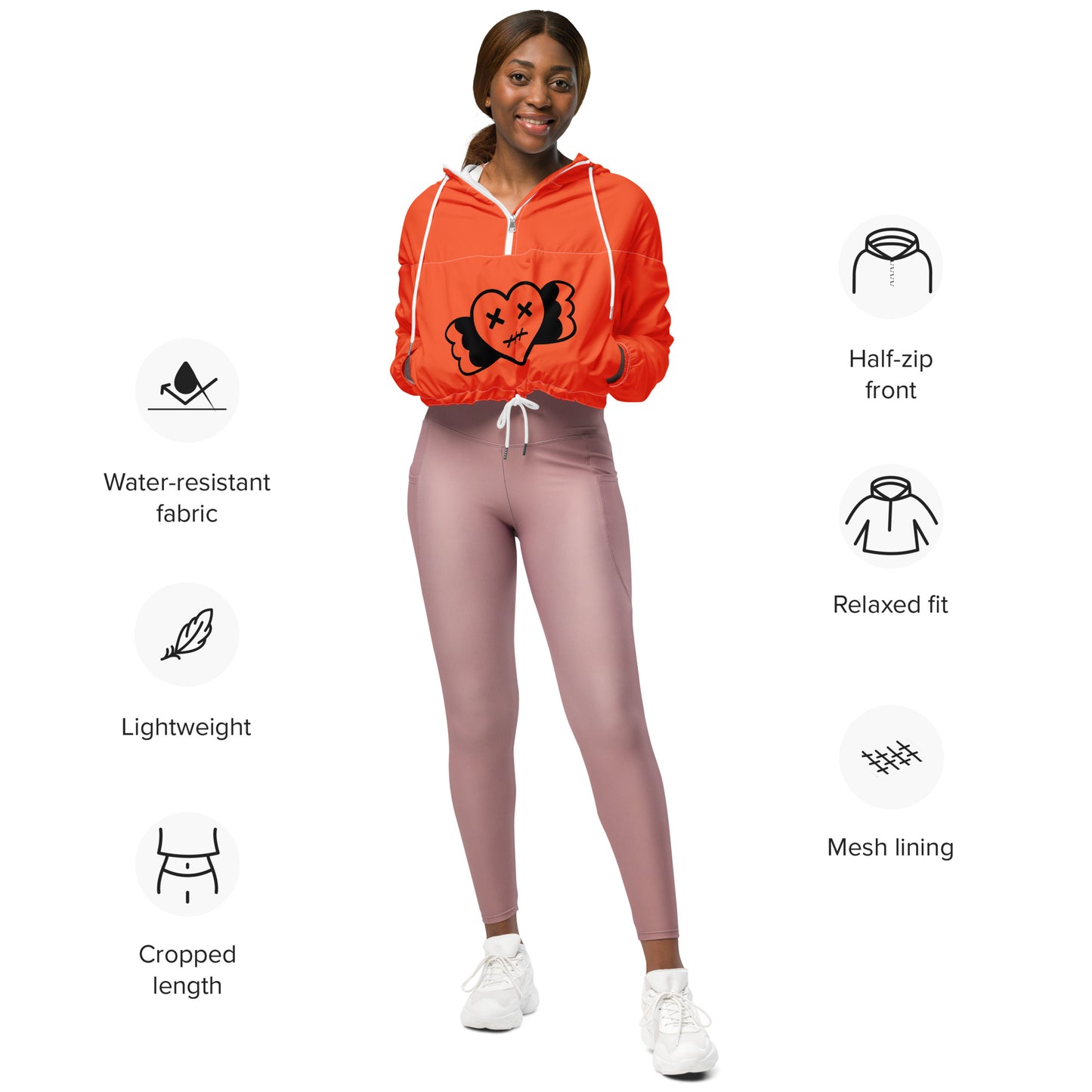 SUPA Women’s cropped windbreaker