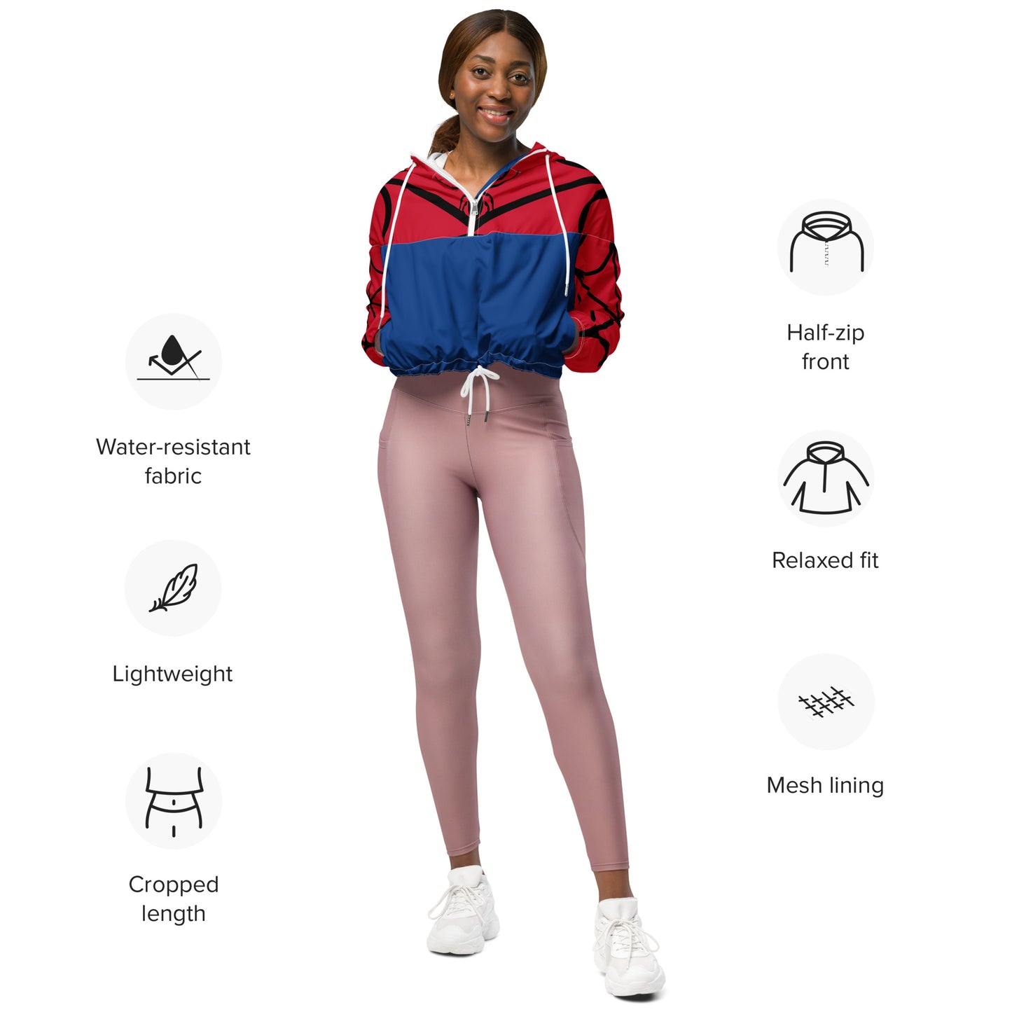 SUPA Women’s cropped windbreaker