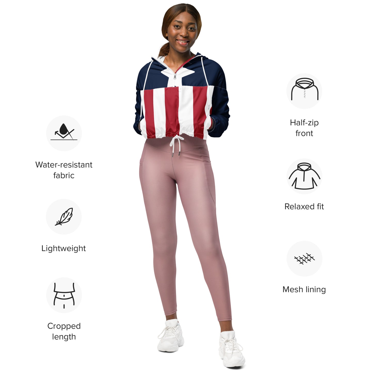 SUPA Women’s cropped windbreaker