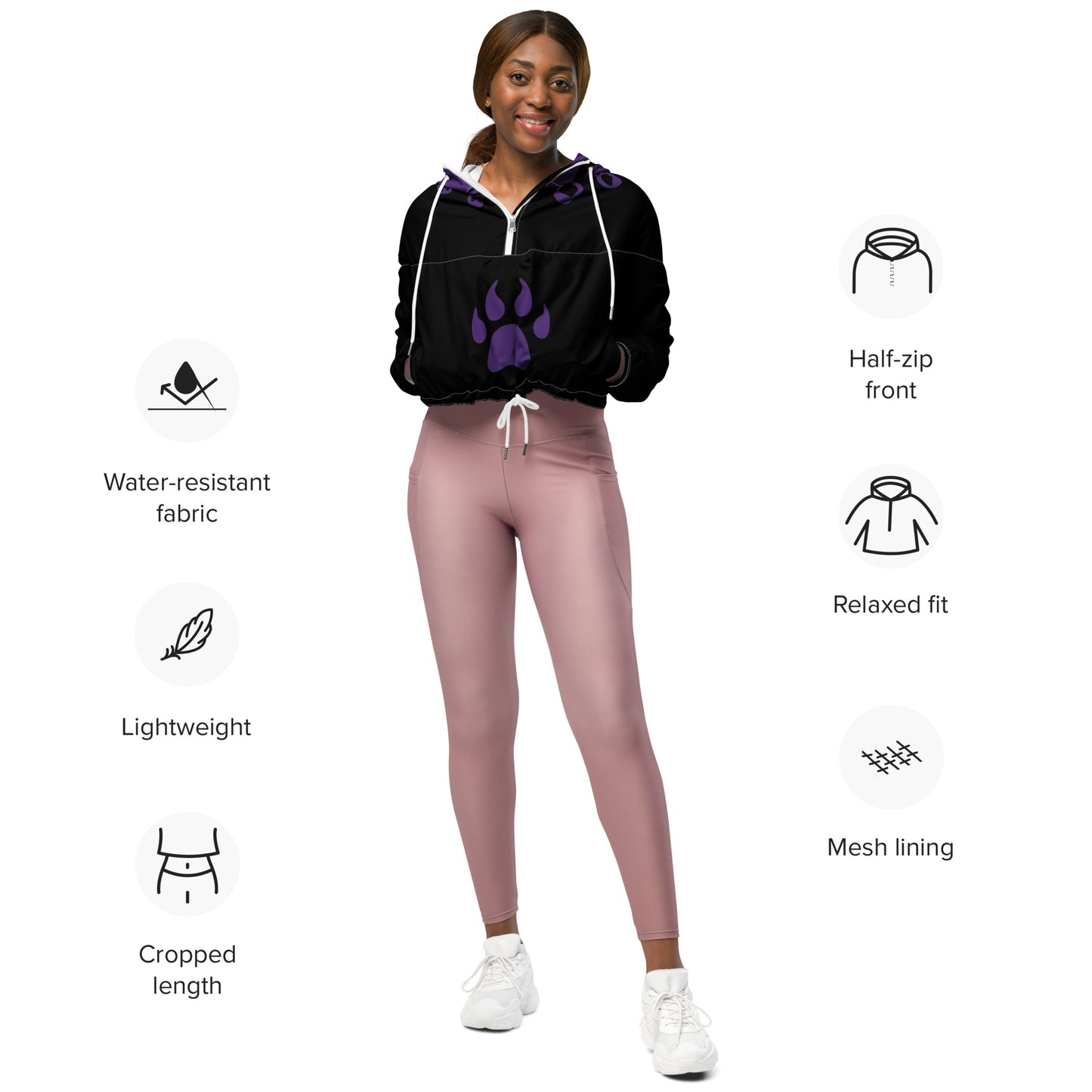 SUPA Women’s cropped windbreaker