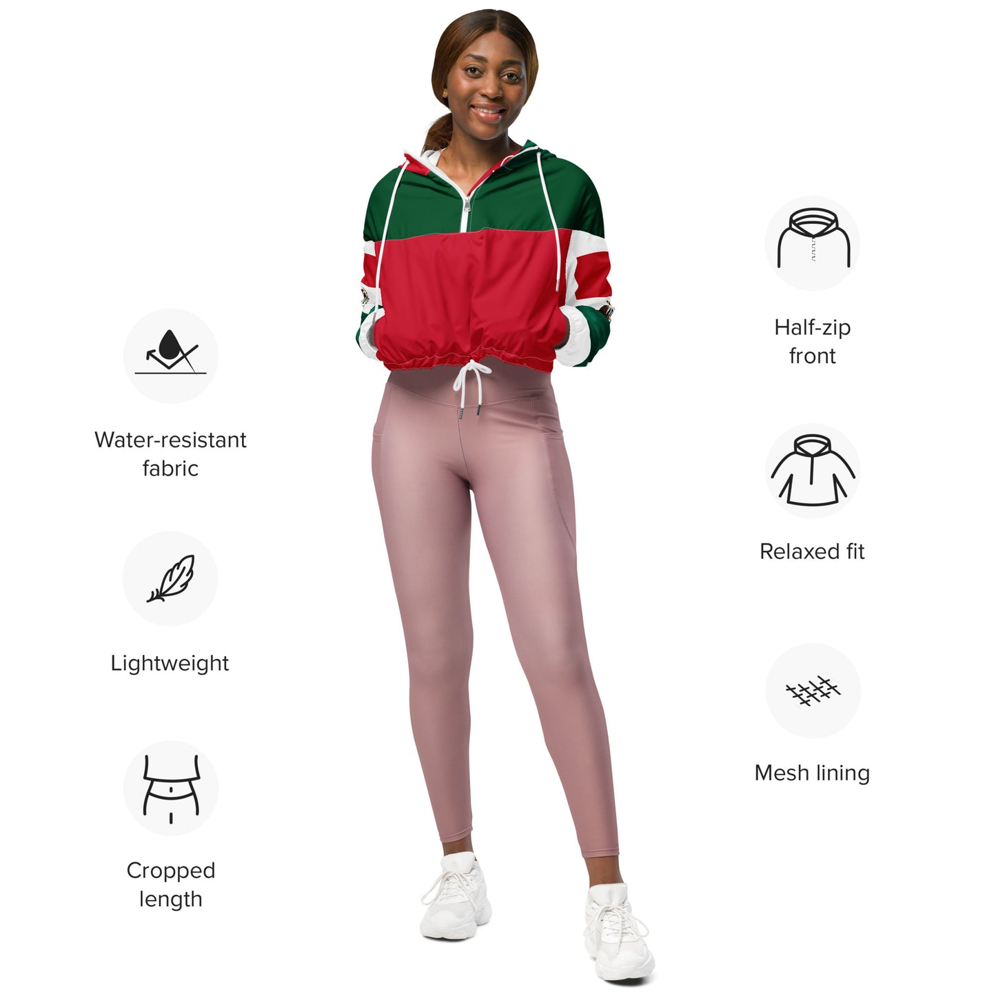 SUPA Women’s cropped windbreaker