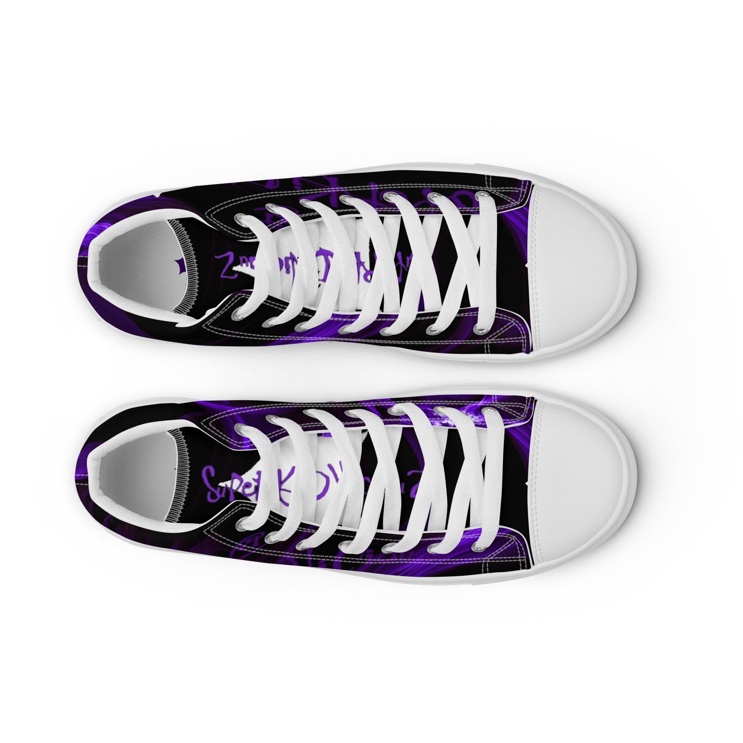 SuPeR PUrplE Men’s high top canvas shoes