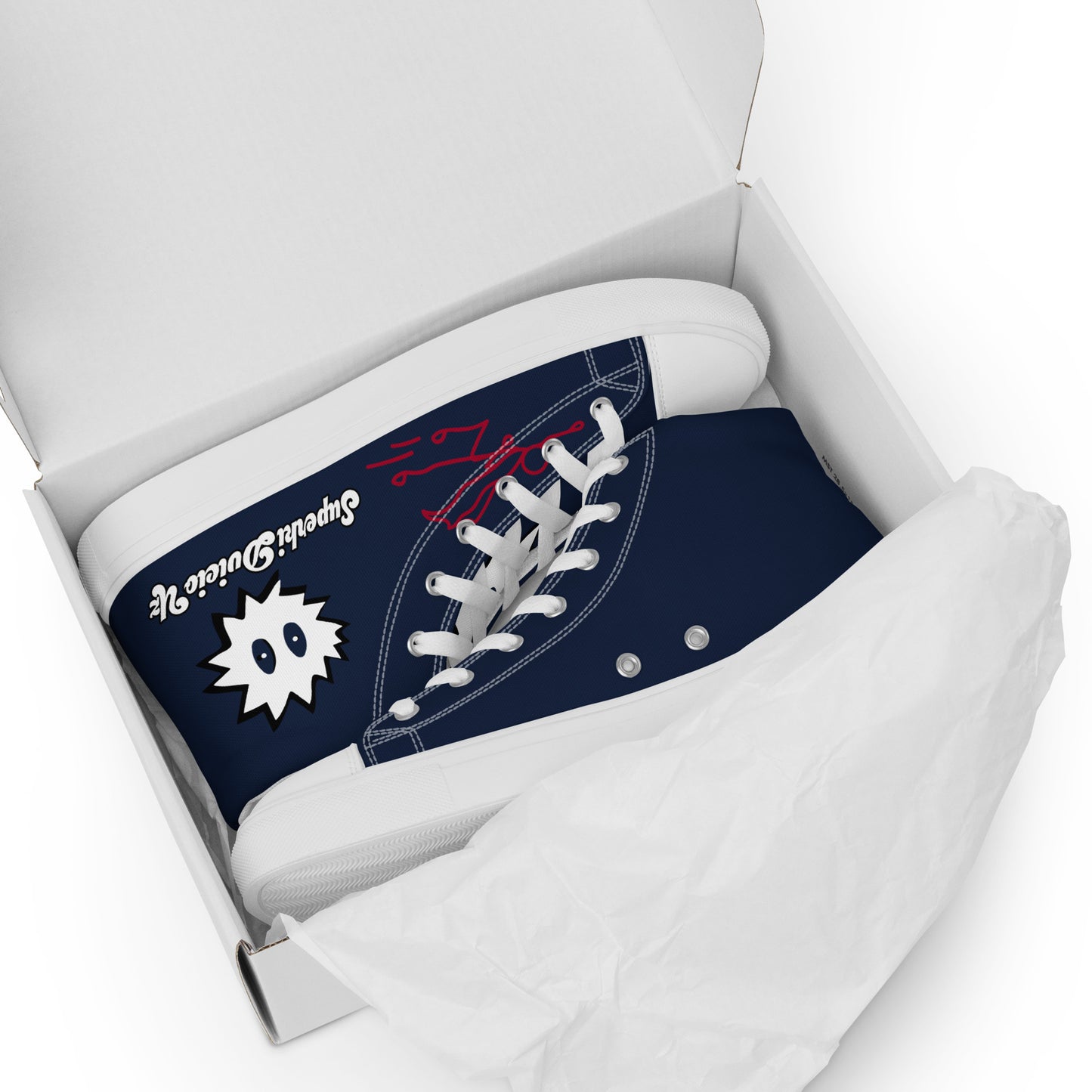 Men’s high top canvas shoes