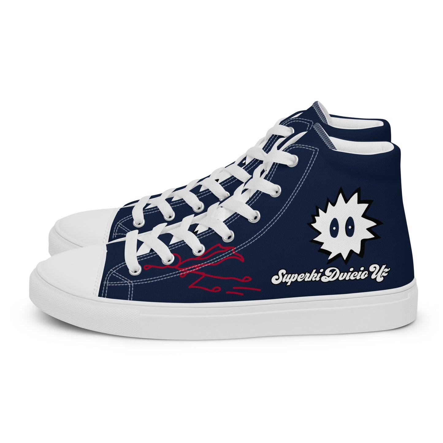 Men’s high top canvas shoes