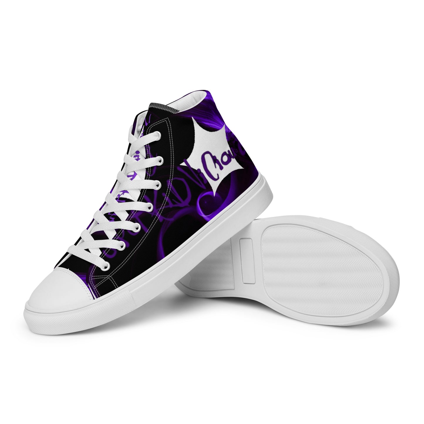 SuPeR PUrplE Men’s high top canvas shoes