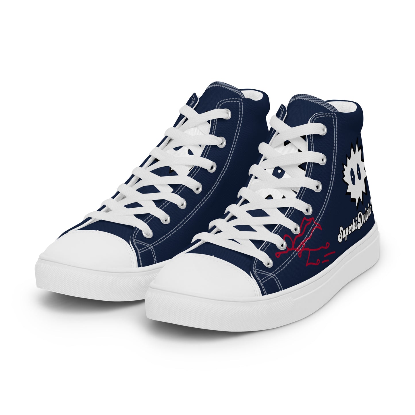 Men’s high top canvas shoes