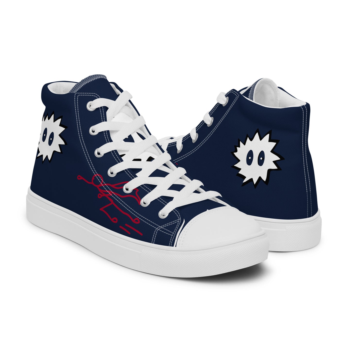 Men’s high top canvas shoes