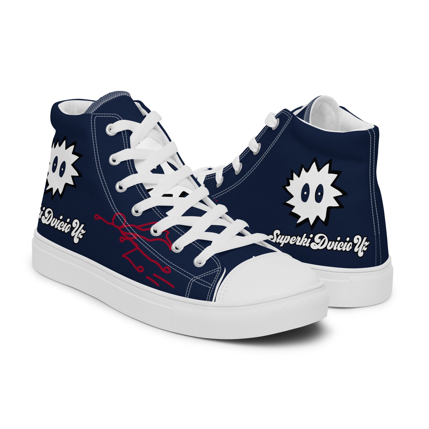 Men’s high top canvas shoes
