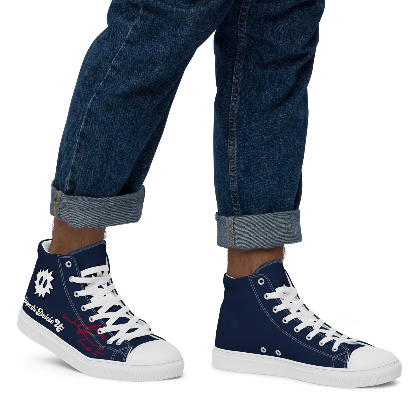 Men’s high top canvas shoes