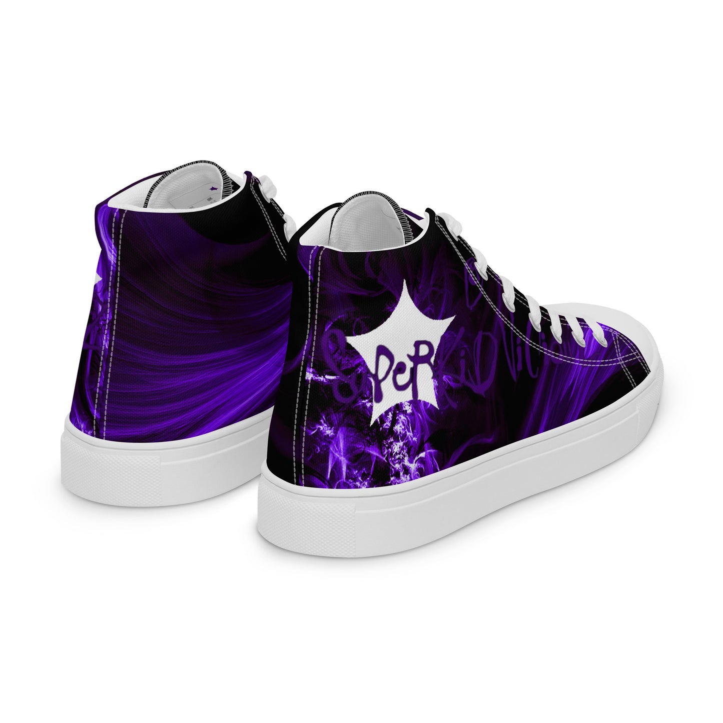SuPeR PUrplE Men’s high top canvas shoes