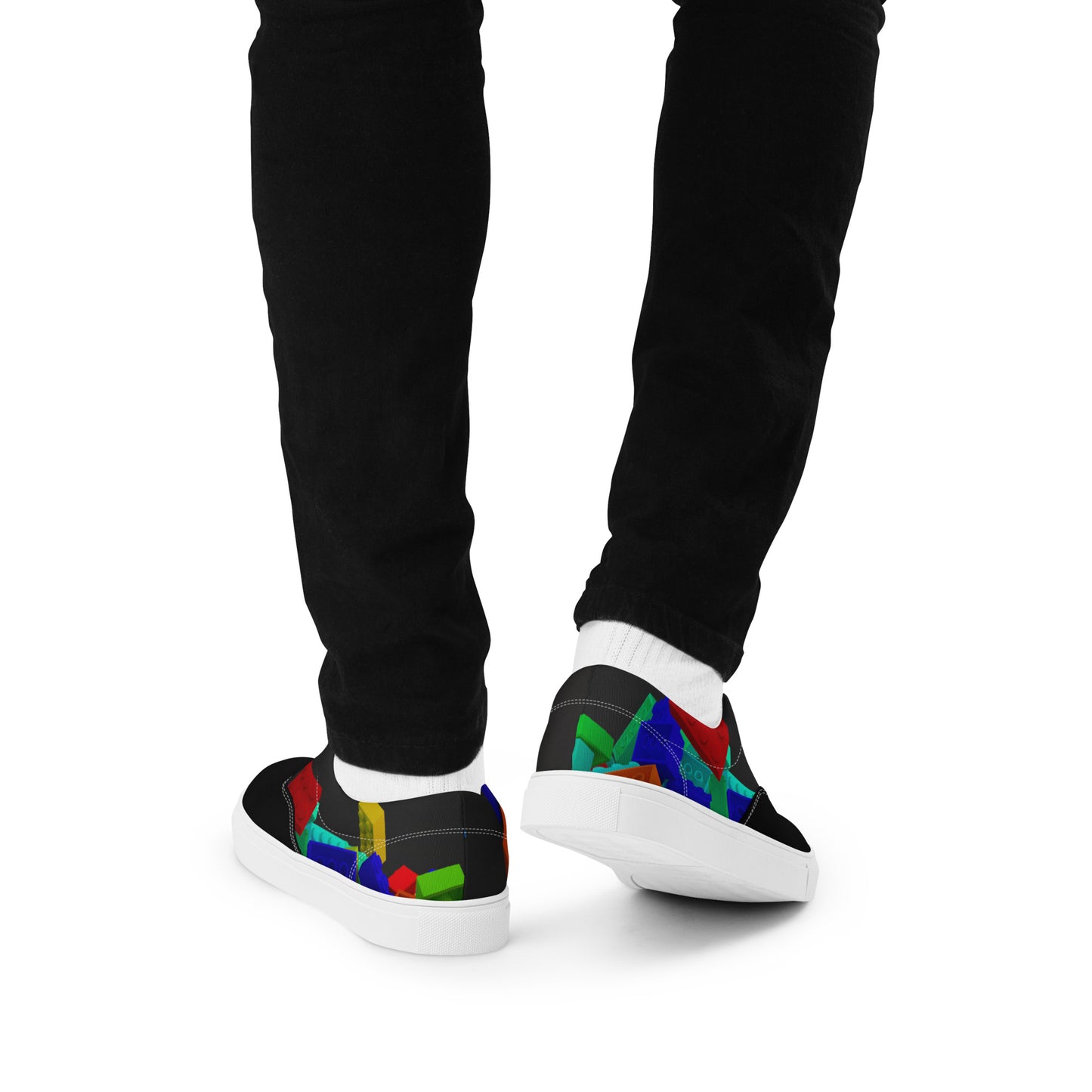 DRESSIELEGO Men’s lace-up canvas shoes