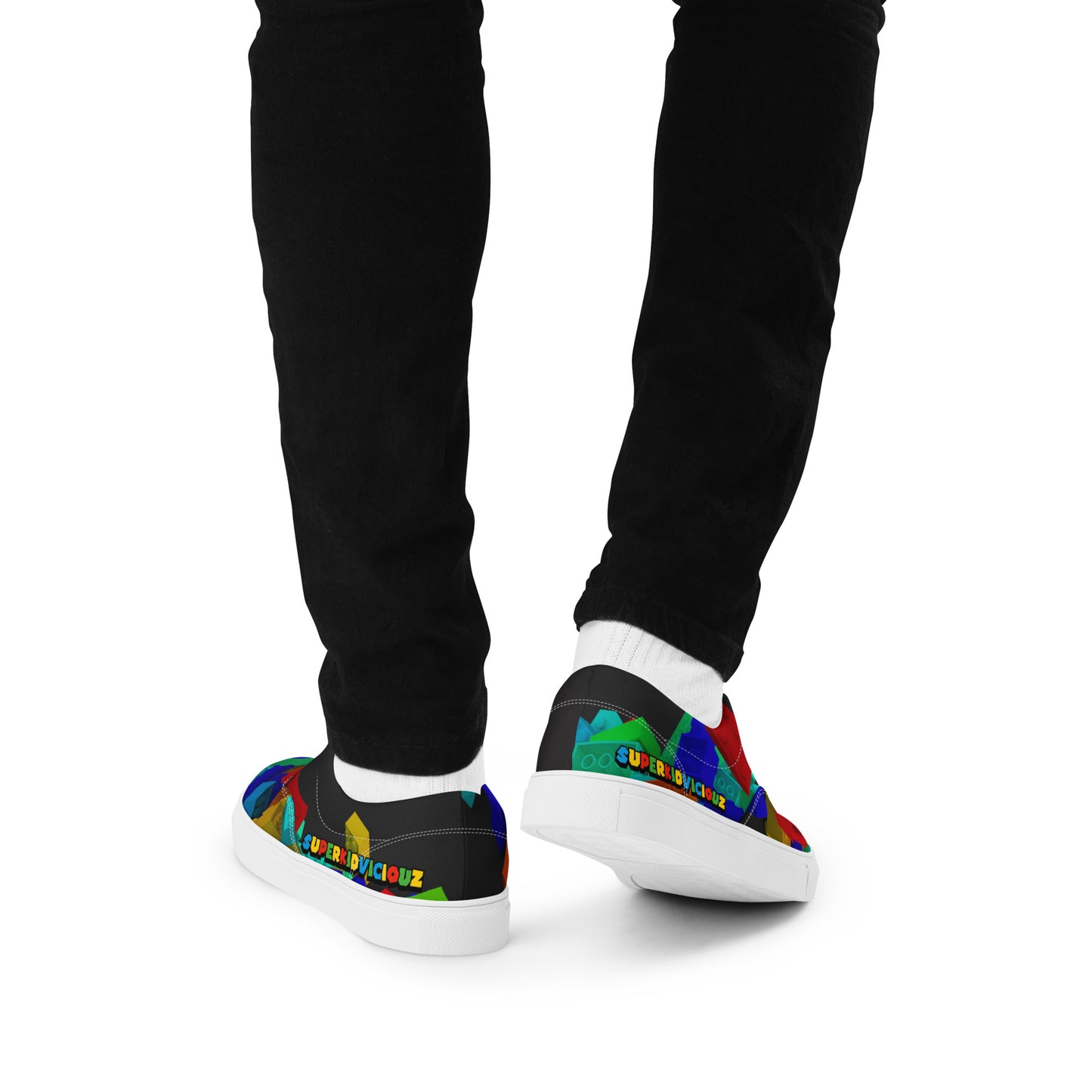 DRESSIELEGO Men’s lace-up canvas shoes