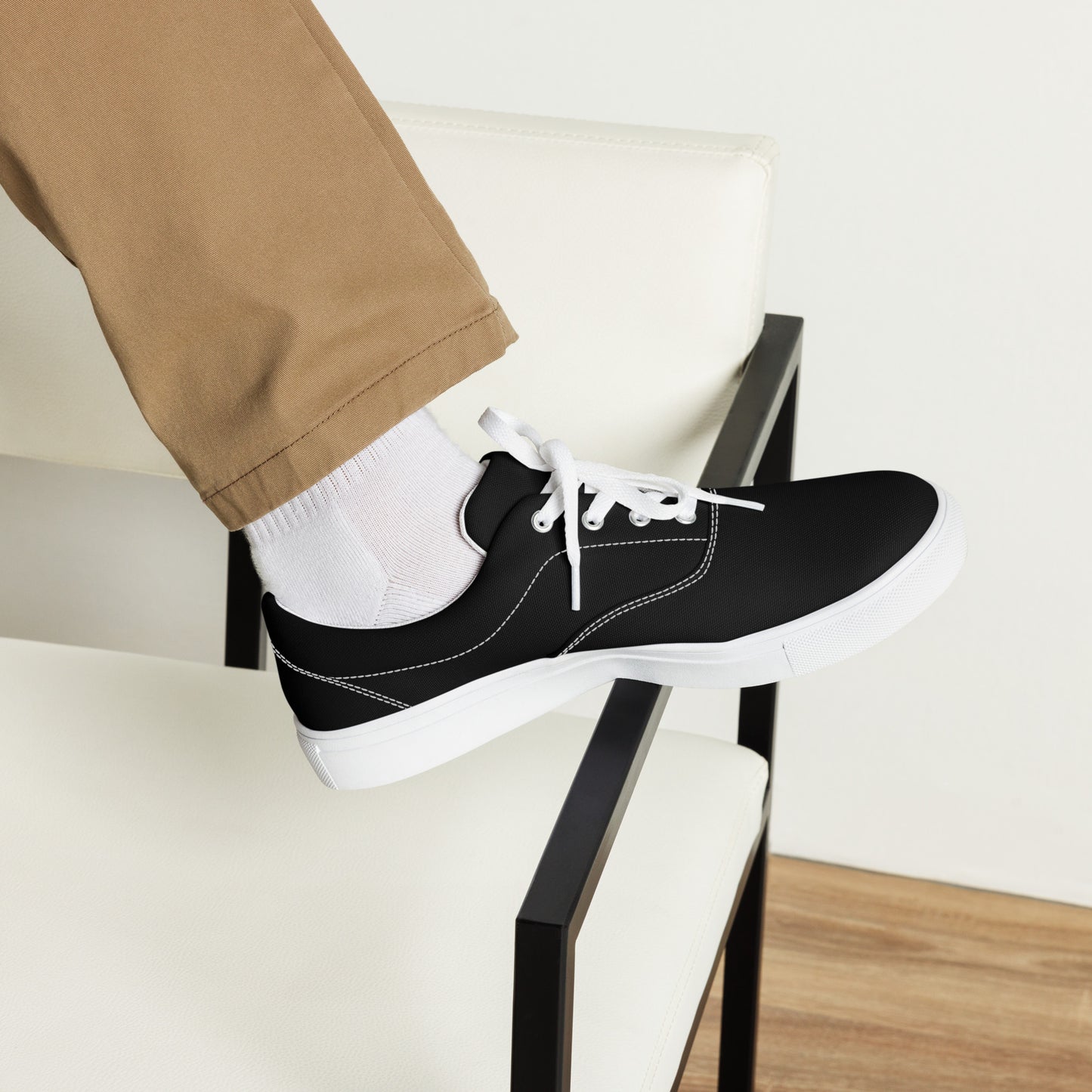 dressiekid Men’s lace-up canvas shoes