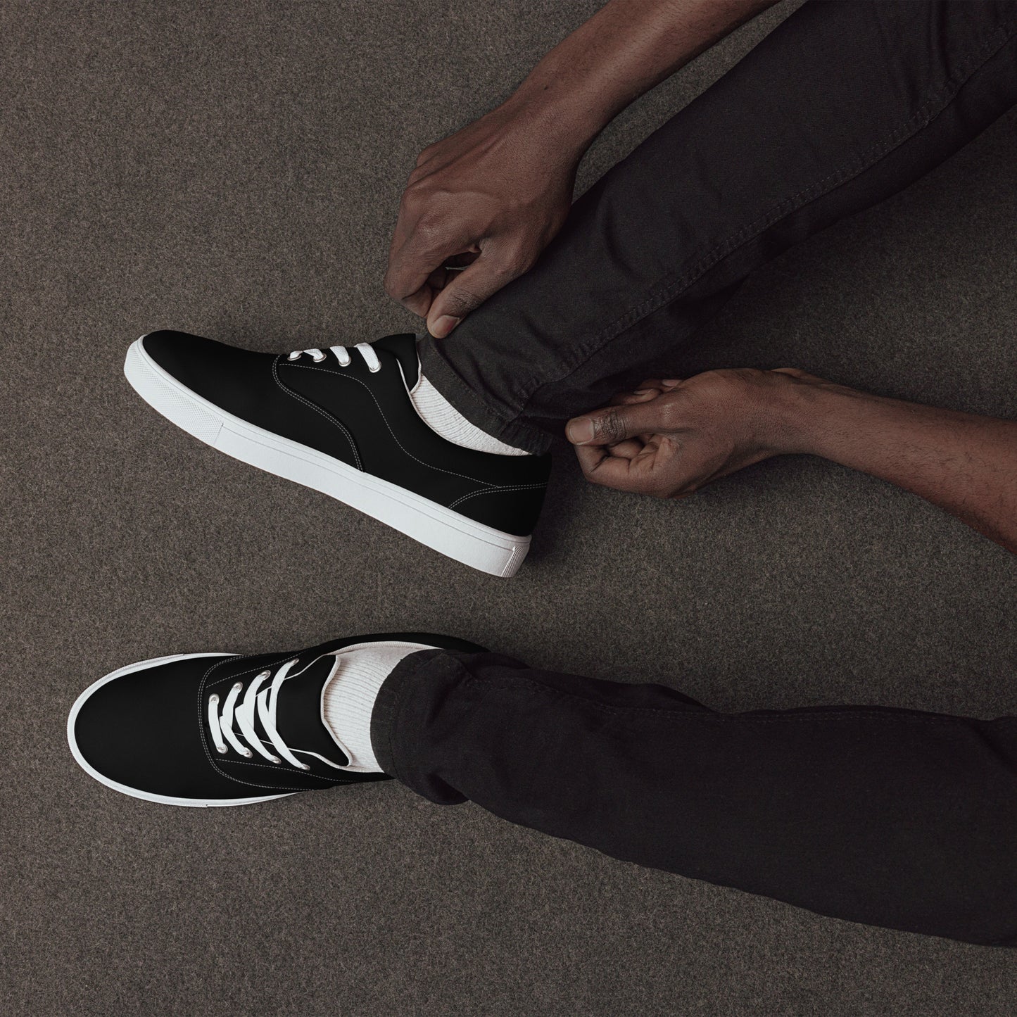 dressiekid Men’s lace-up canvas shoes