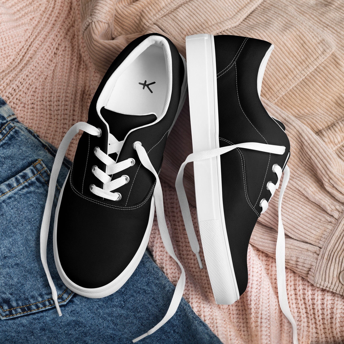 dressiekid Men’s lace-up canvas shoes