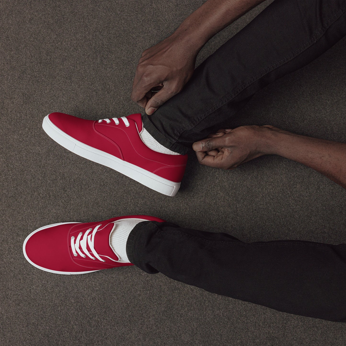 dressiekid Men’s lace-up canvas shoes