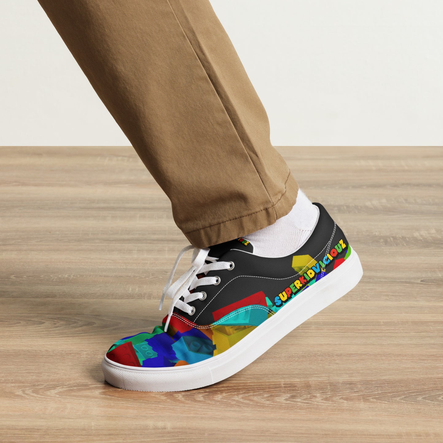 DRESSIELEGO Men’s lace-up canvas shoes
