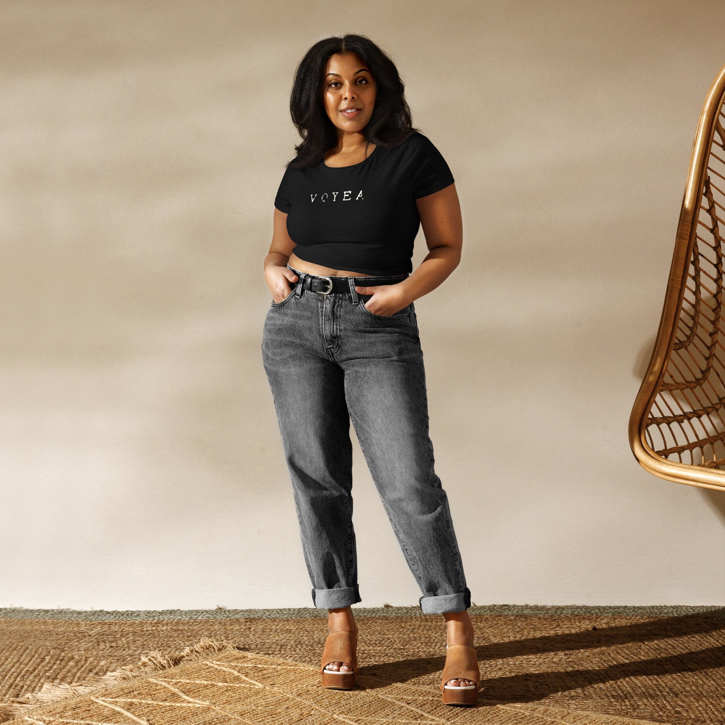 VoYeA Women’s Crop Tee