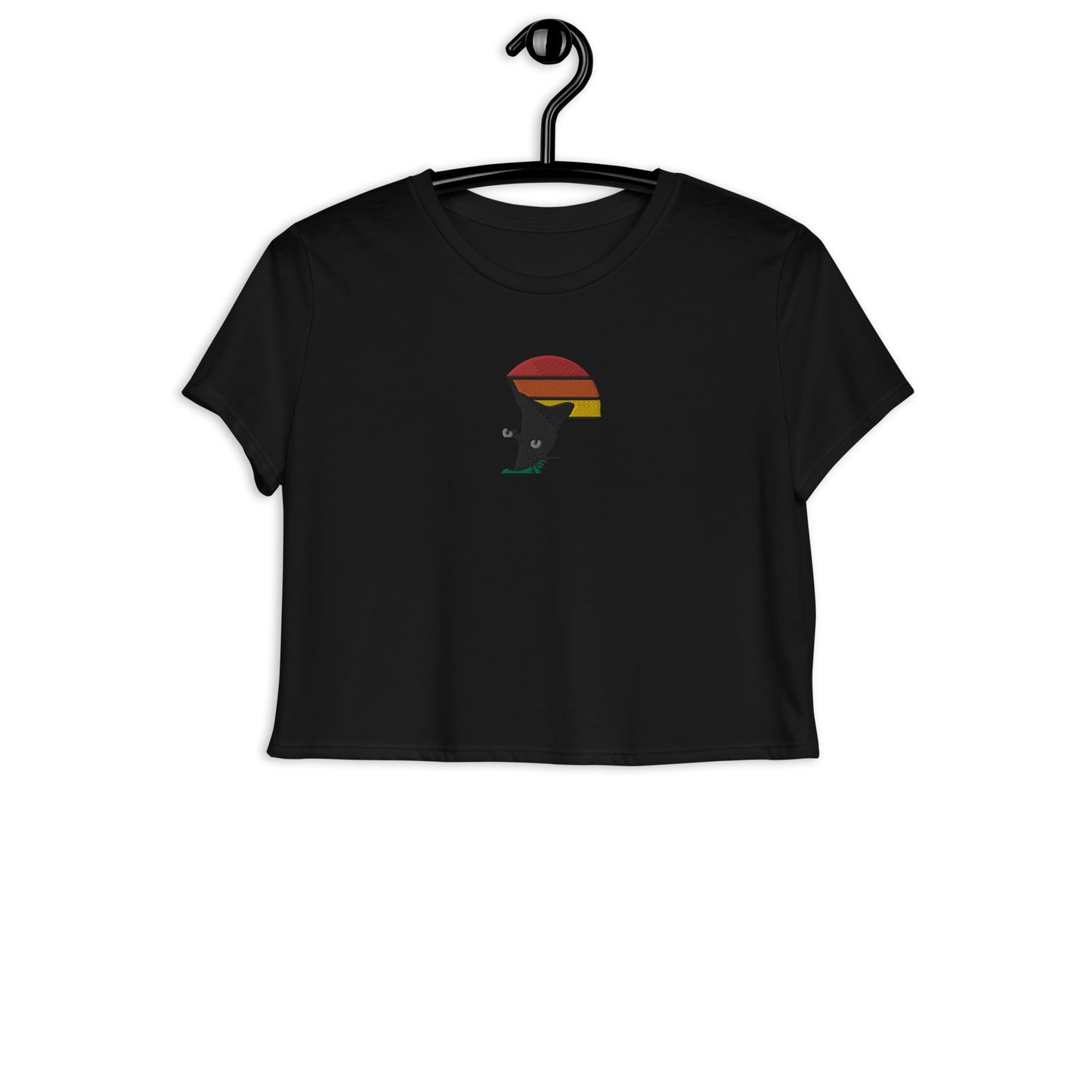 SuPeR cat Crop Tee