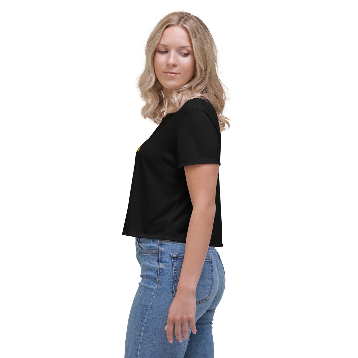 SuPeR cat Crop Tee