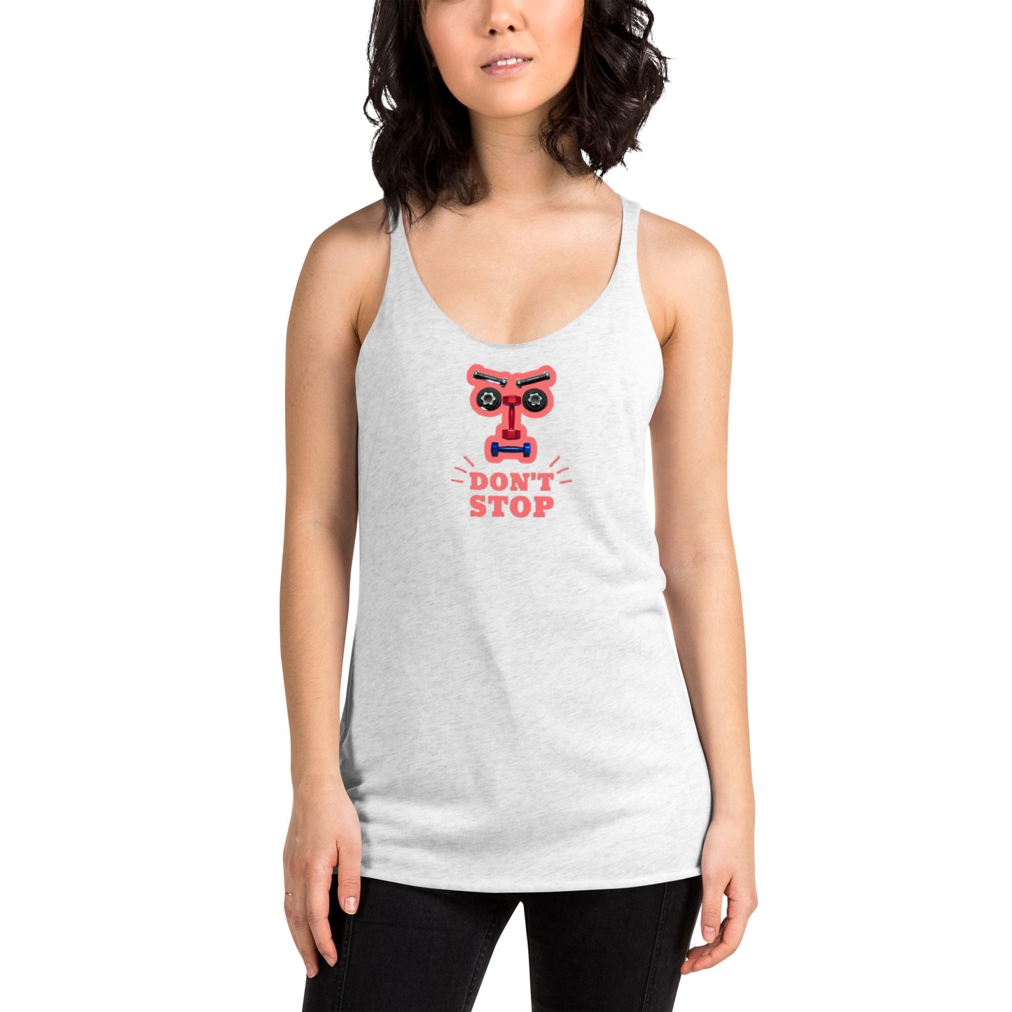 superkidviciouz workout Racerback Tank