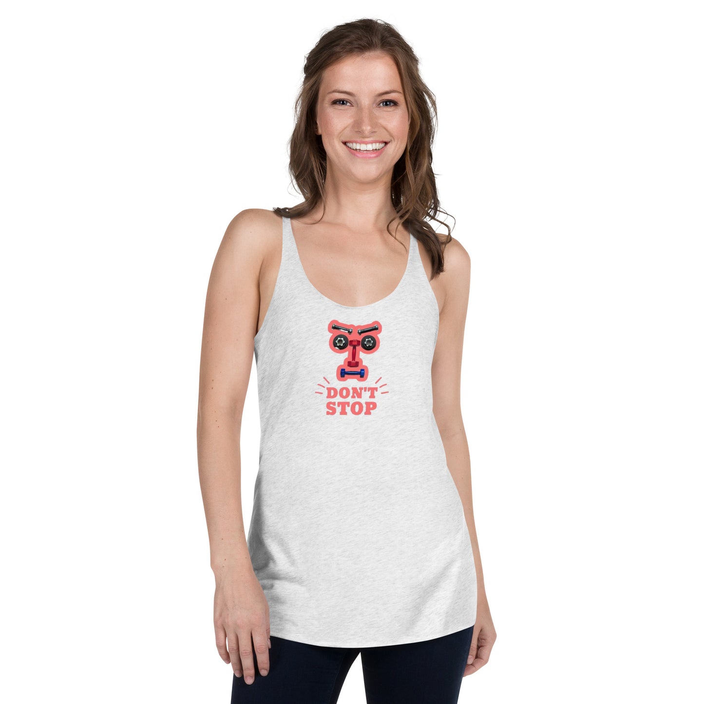 superkidviciouz workout Racerback Tank