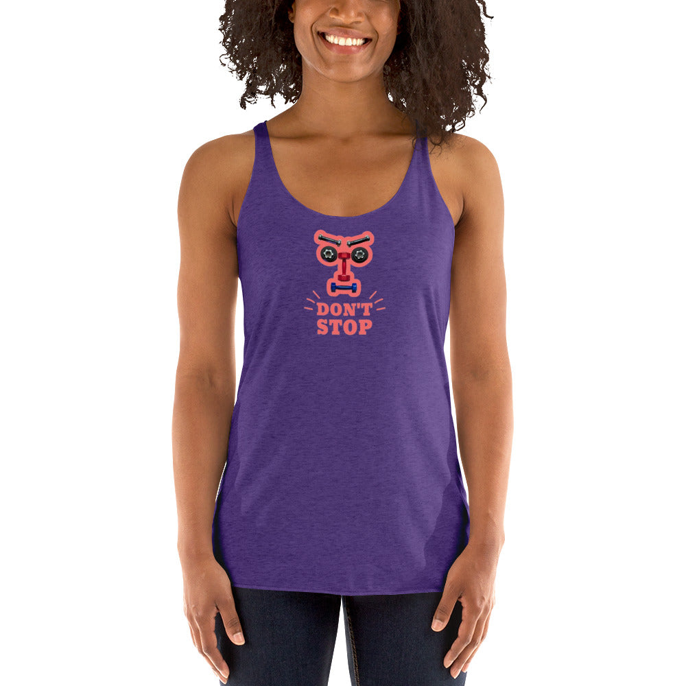 superkidviciouz workout Racerback Tank
