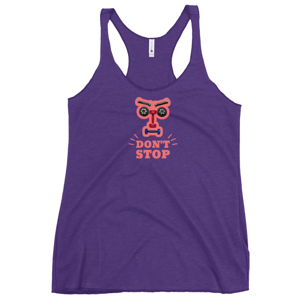 superkidviciouz workout Racerback Tank