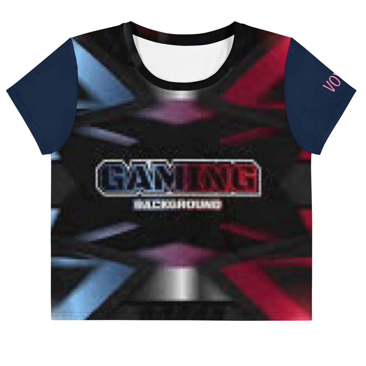 VOYEA GAMER GIRL All-Over Print Crop Tee