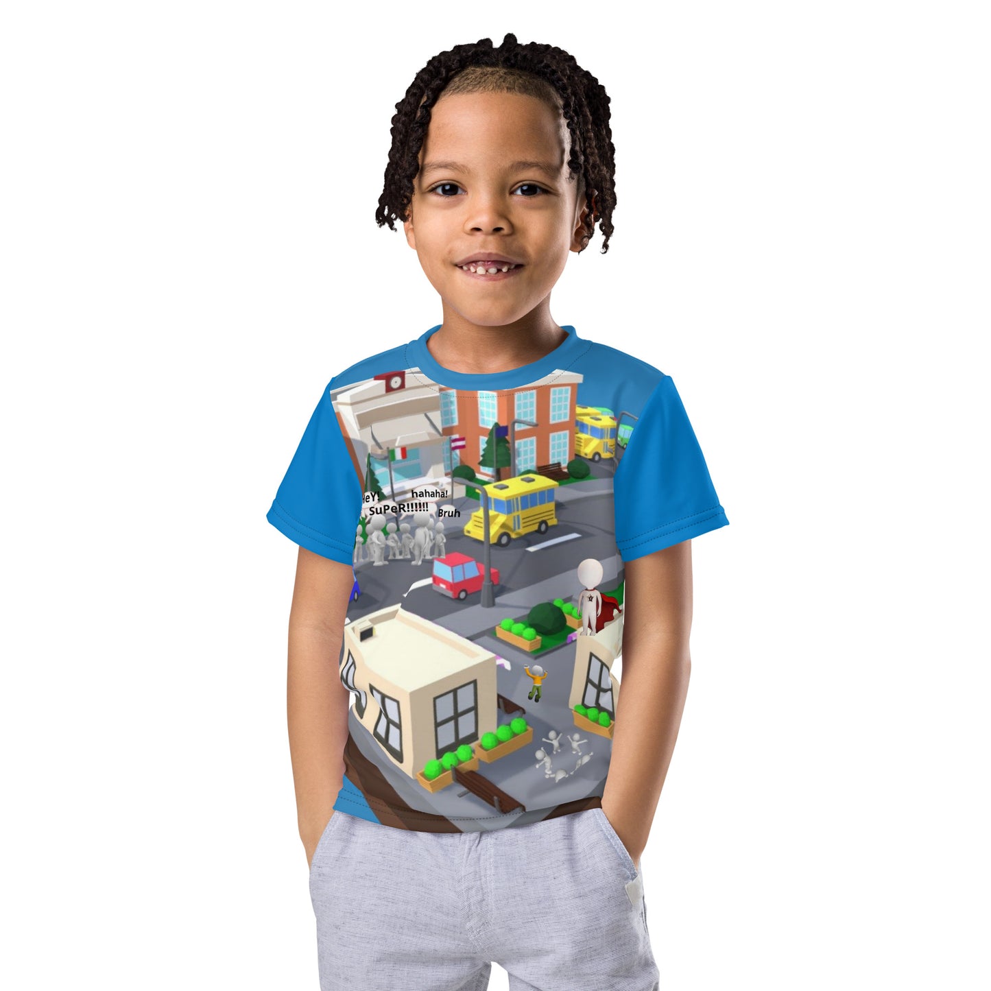 SuPeR Kids crew neck t-shirt