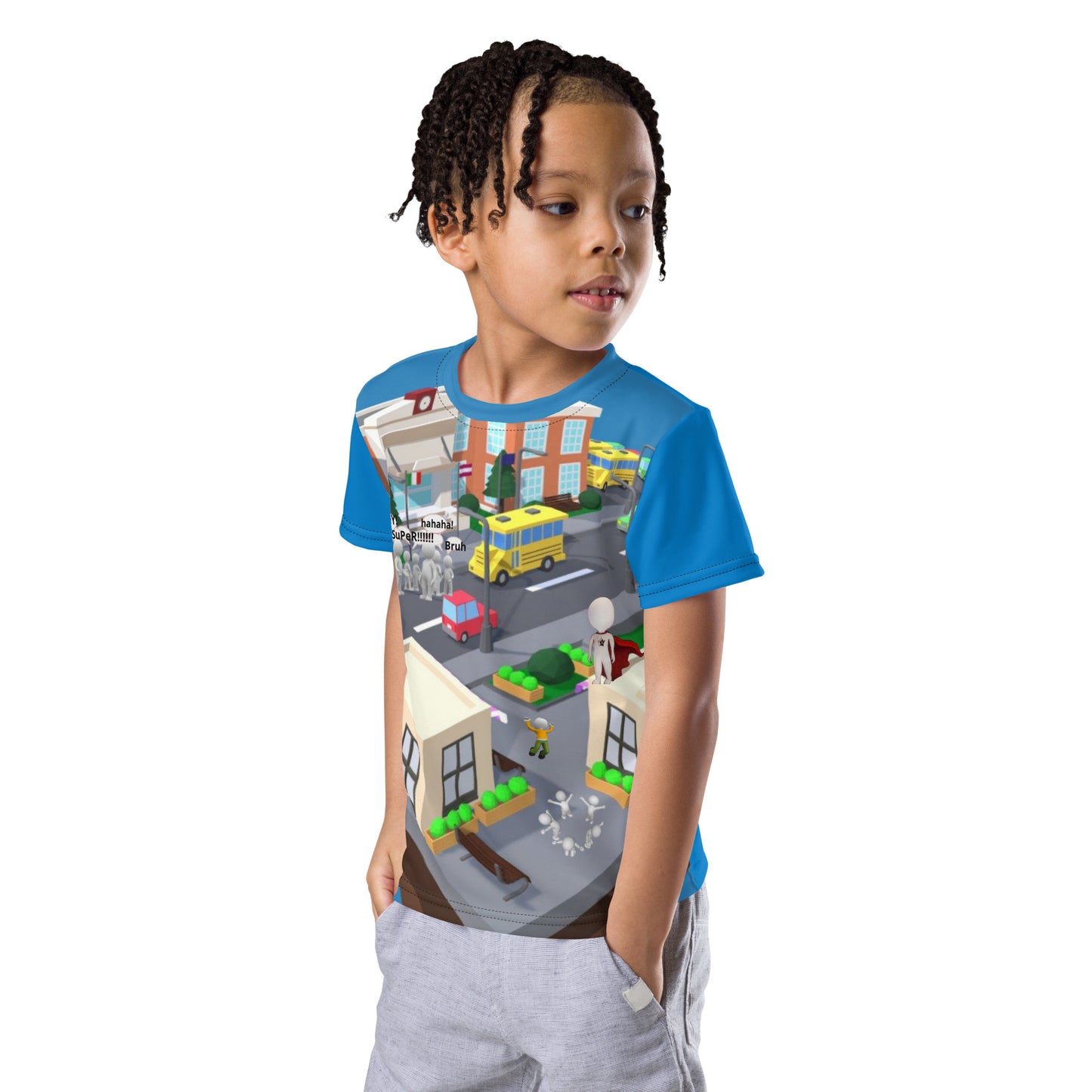 SuPeR Kids crew neck t-shirt