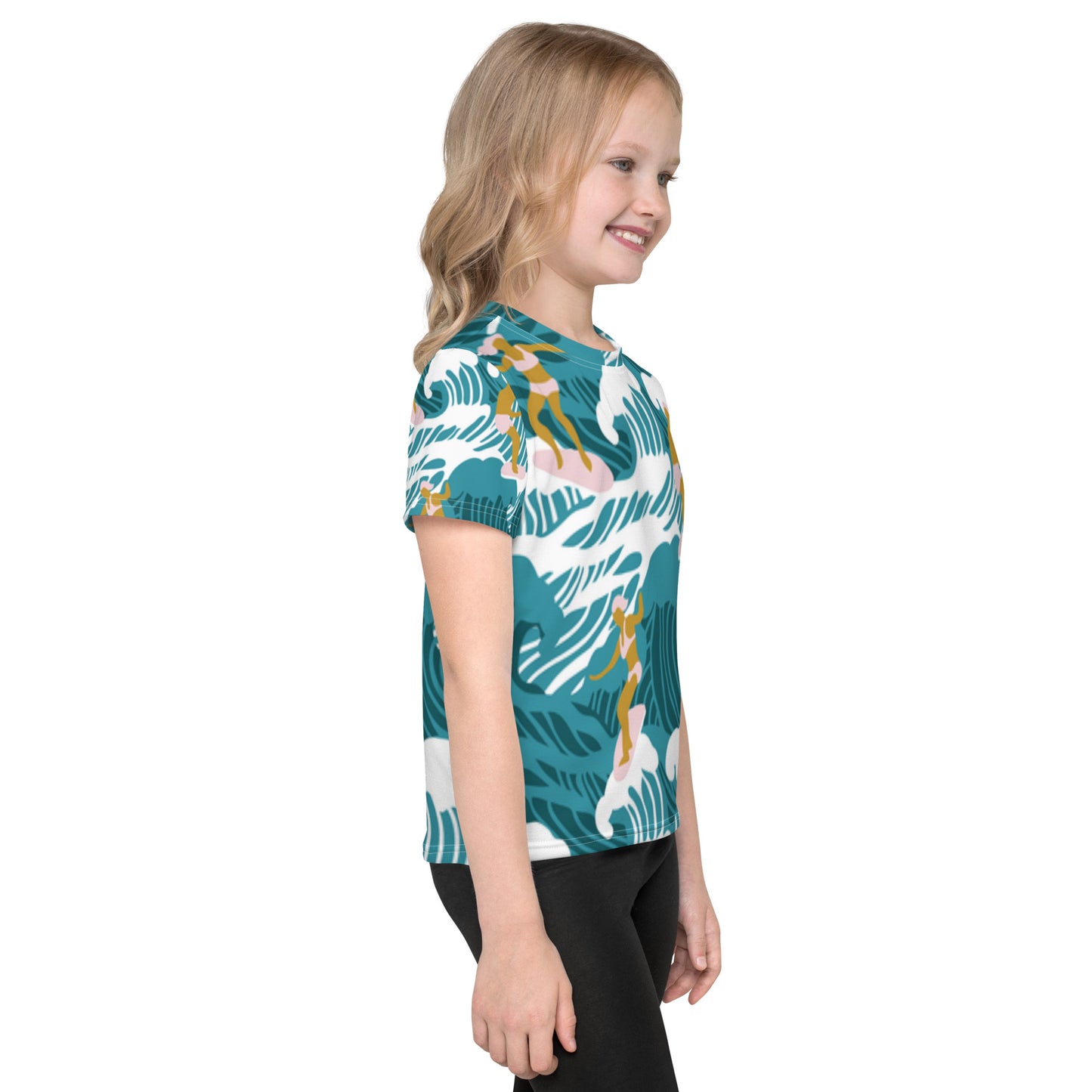 supa wave Kids crew neck t-shirt