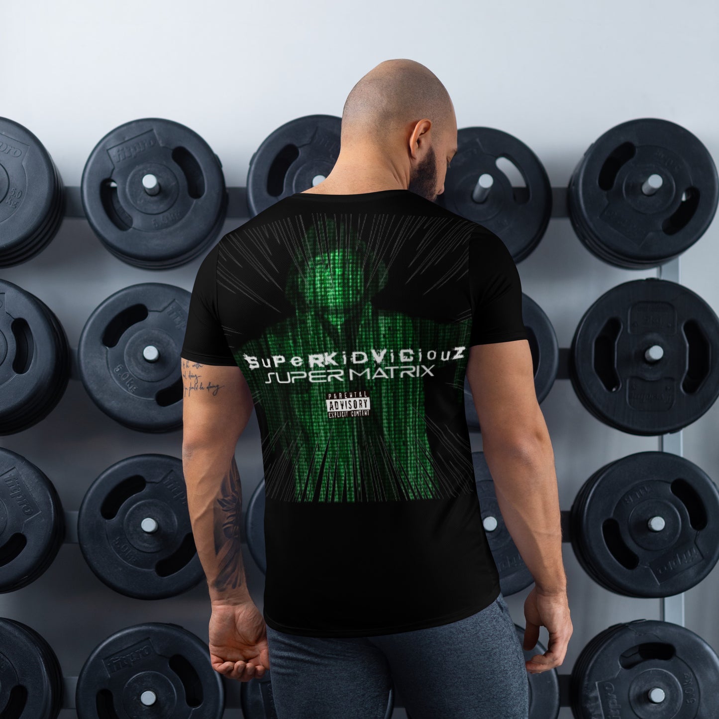 SUPER MATRIX All-Over Print Men's Athletic T-shirt