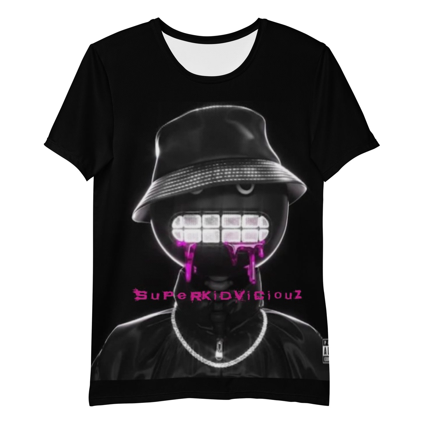 SUPA HOT PINK All-Over Print Men's Athletic T-shirt