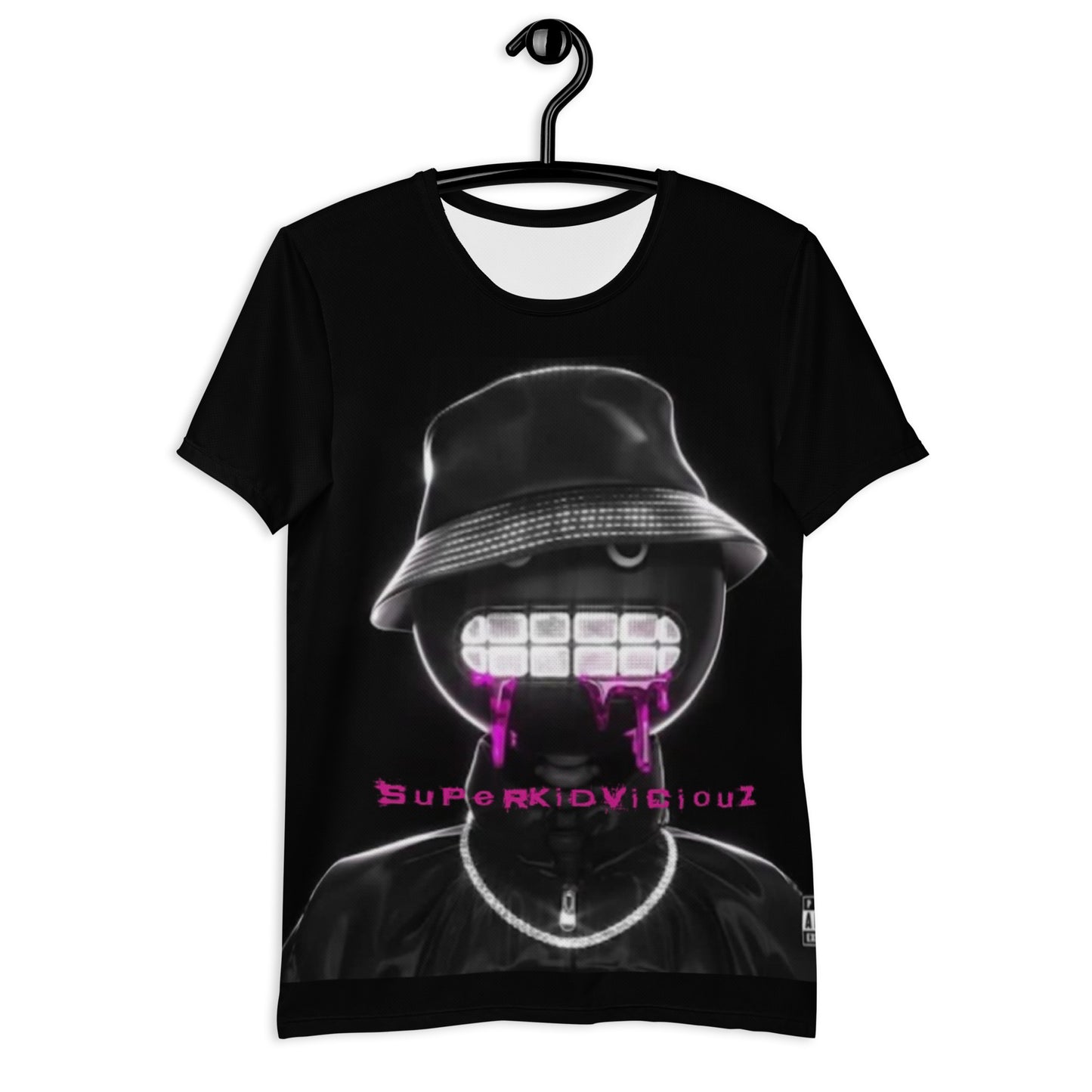 SUPA HOT PINK All-Over Print Men's Athletic T-shirt