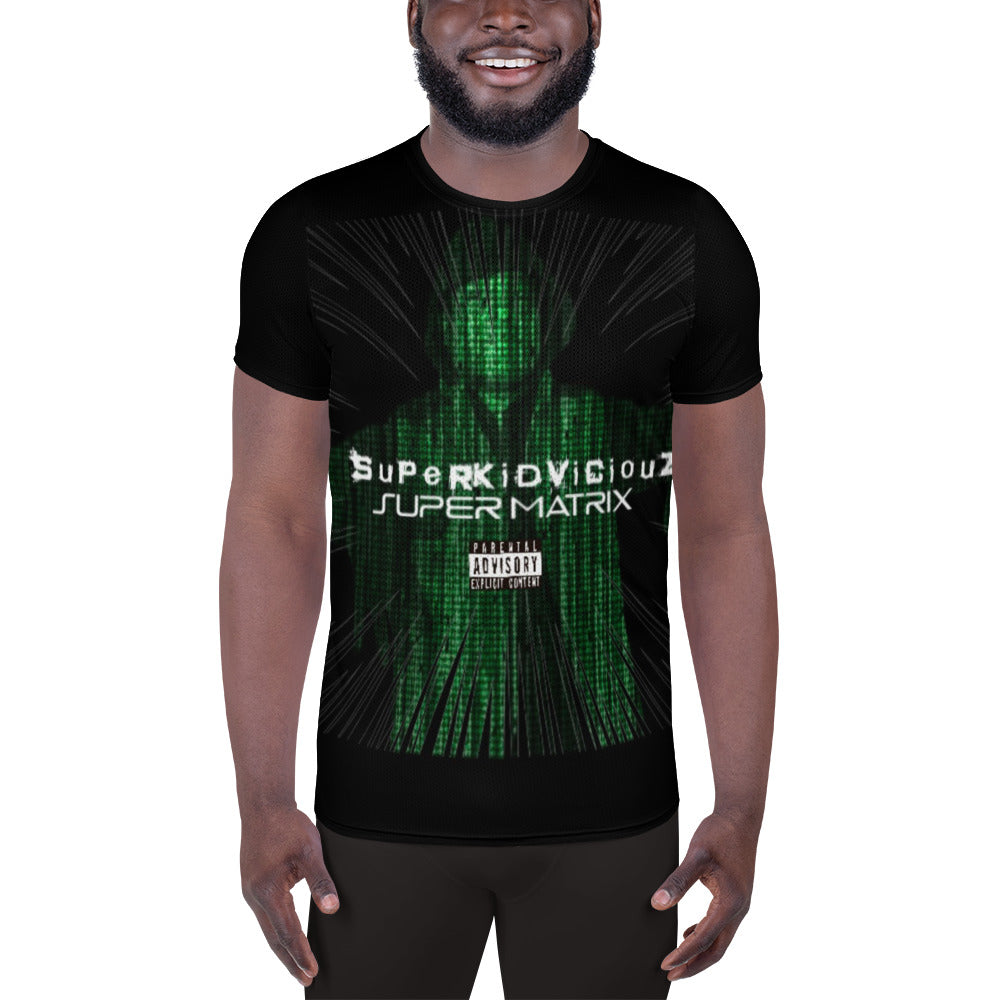 SUPER MATRIX All-Over Print Men's Athletic T-shirt