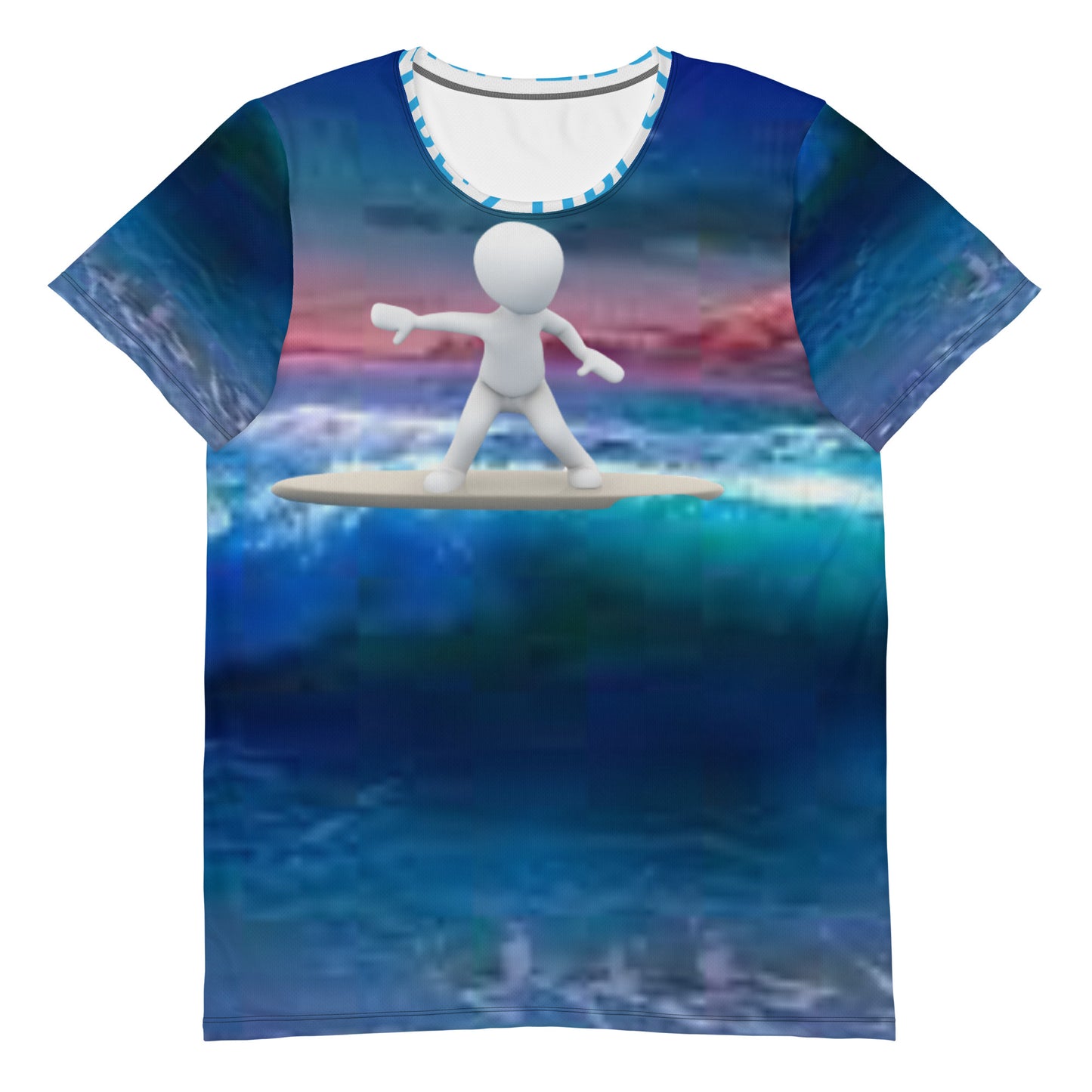 SURF'Z UP SUPA All-Over Print Men's Athletic T-shirt