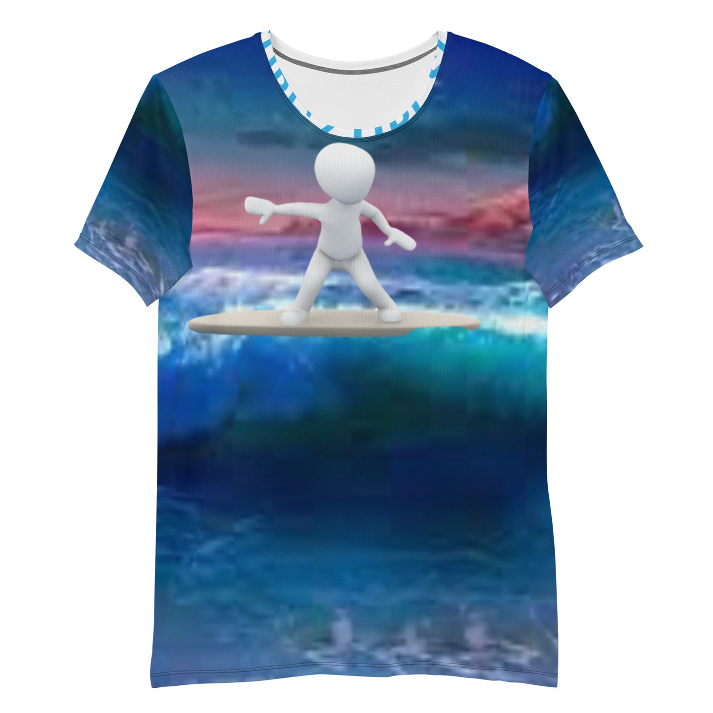 SURF'Z UP SUPA All-Over Print Men's Athletic T-shirt
