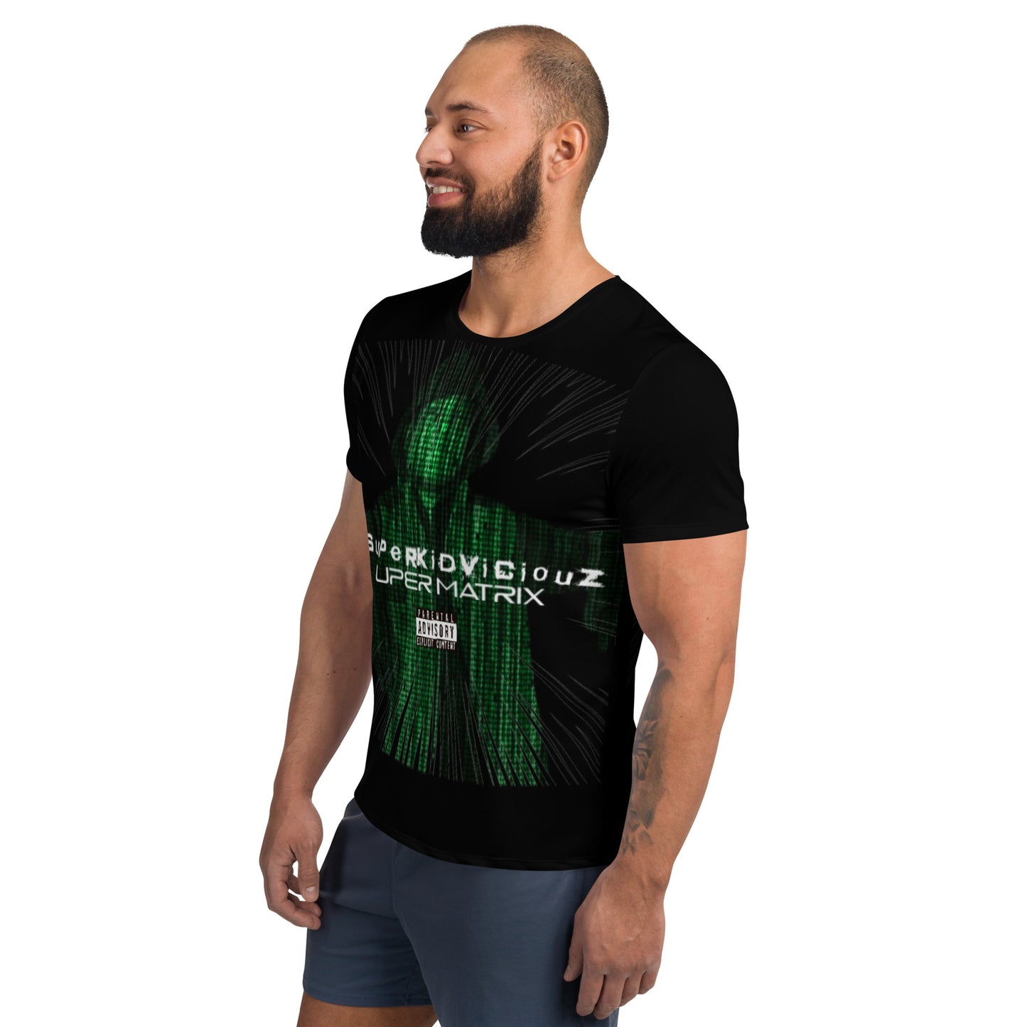 SUPER MATRIX All-Over Print Men's Athletic T-shirt